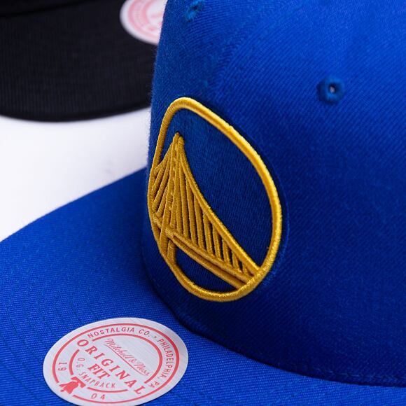 Mitchell & Ness Team Ground 2.0 Snapback Golden State Warriors Blue Cap