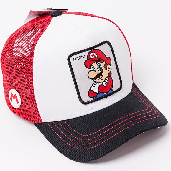 Capslab Trucker - Super Mario CL/SMB/1/MAR White / Red Cap