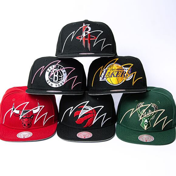 Mitchell & Ness Shark Bite Snapback Nba Toronto Raptors Black Cap