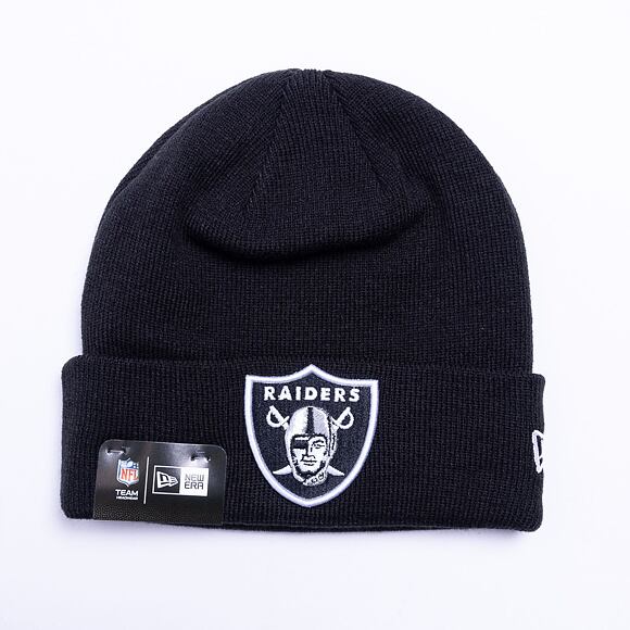 New Era NFL Essential Cuff Knit 2 Oakland Raiders Black Winter Beanie