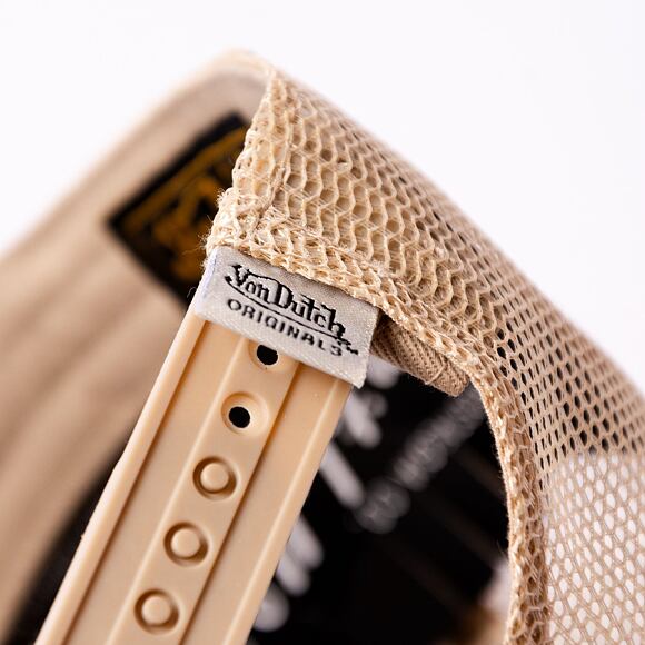 Kšiltovka Von Dutch Trucker Boston - Cotton Twill - Beige/Beige