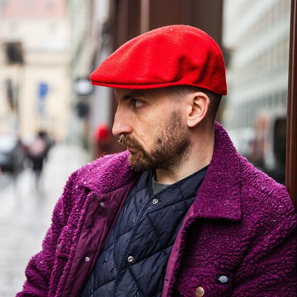 Kangol Bermuda 504 K3075ST-SC613 Scarlet Flat Cap