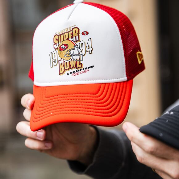 Kšiltovka New Era - NFL Superbowl 9FORTY Trucker - San Francisco 49Ers - Scarlet