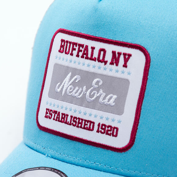 Kšiltovka New Era - Branded Buffalo Patch 9FORTY Trucker - Blue