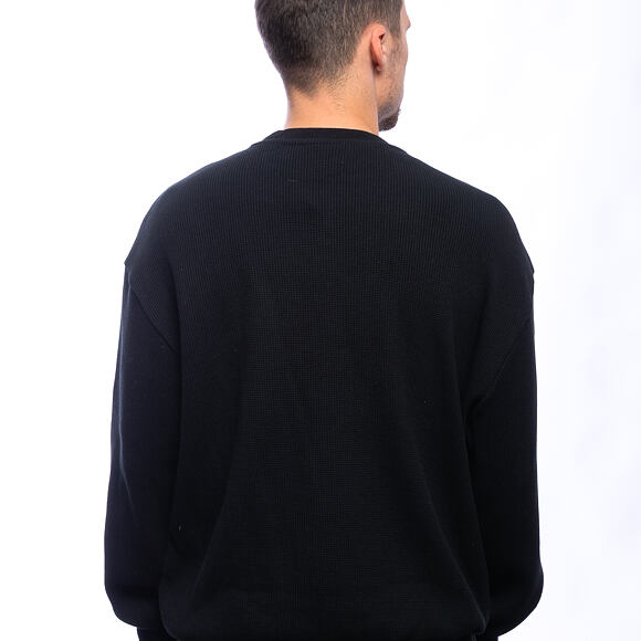 Mikina New Era - Branded Waffle Oversized Crewneck - Black