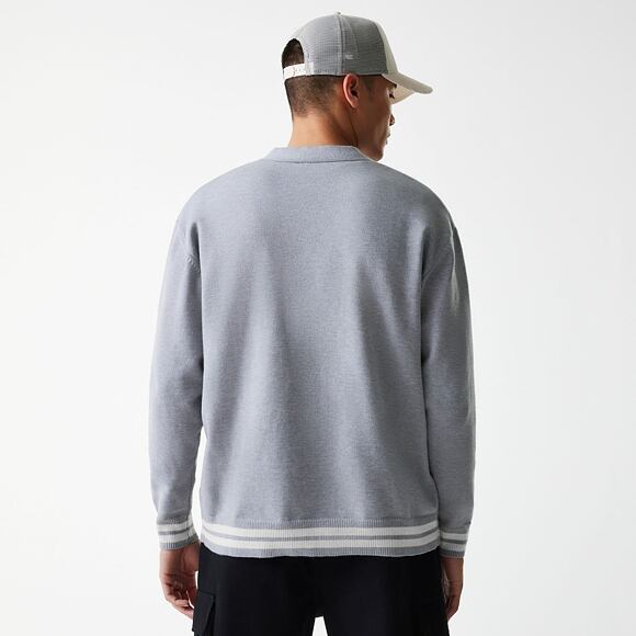Svetr New Era - MLB Cardigan Knit - LA Dodgers - Heather Grey