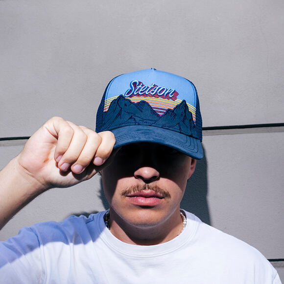 Kšiltovka Stetson - Trucker Cap Mountain Mist - 23