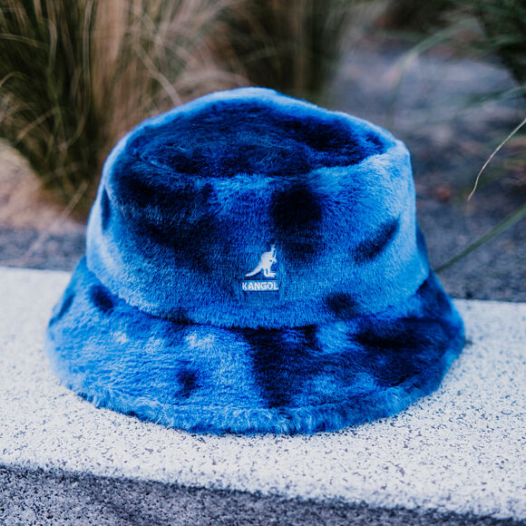 Kangol - Faux Fur Bucket - Blue Iridescent Clouds