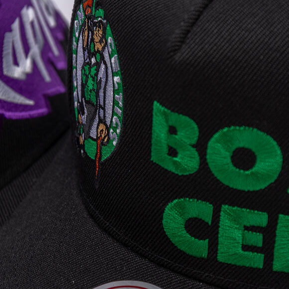 Kšiltovka Mitchell & Ness - NBA Busted Pro - Boston Celtics - Black