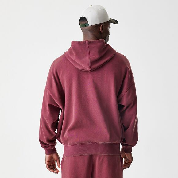 Sweatshirt New Era - Branded Washed Full-Zip Hoody - Burgundy