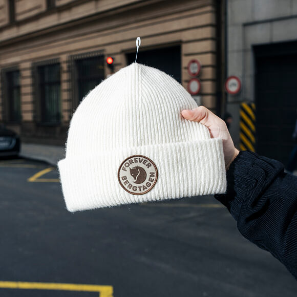 Kulich Fjällräven - Bergtagen Forever Wool Beanie - Chalk White