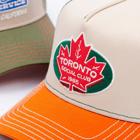 Kišltovka Stetson - Trucker Cap Toronto Social Club - Orange / Beige
