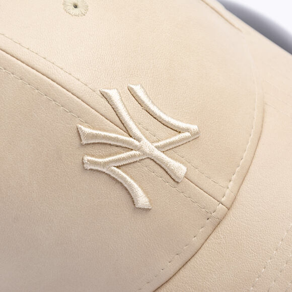 Womens Cap New Era - MLB PU Leather 9FORTY - NY Yankees - Stone