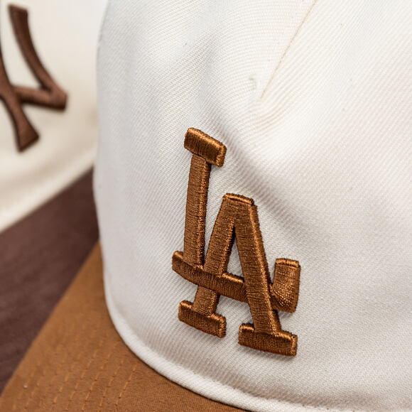 Cap New Era - MLB Suede Visor 9FIFTY A-Frame - LA Dodgers - Cream