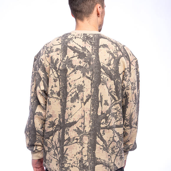 Longsleeve Tee Karl Kani - Signature Wood Camo Waffle Longsleeve