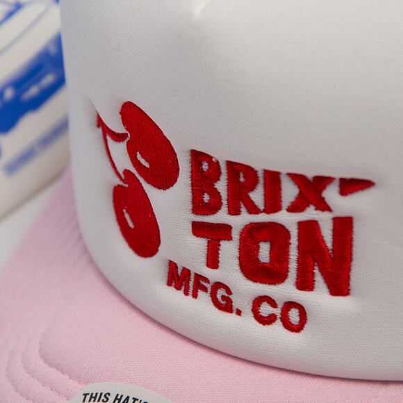 Cap Brixton - Cherry MP Trucker - Off White/Pink