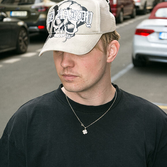 Cap Ed Hardy - Gothic Skull Tab 5 Panel Trucker Cap - Dove