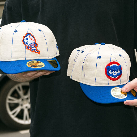 Cap New Era - MLB Retro Linen Pinstripe 59FIFTY Retro Crown - NY Mets - Team Color
