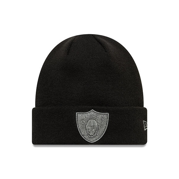 Beanie New Era - NFL Metallic Beanie Medium Knit - Las Vegas Raiders - Black