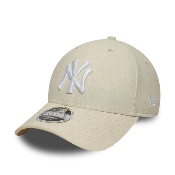 Cap New Era - MLB Linen 9FORTY M-CROWN - NY Yankees - Stone