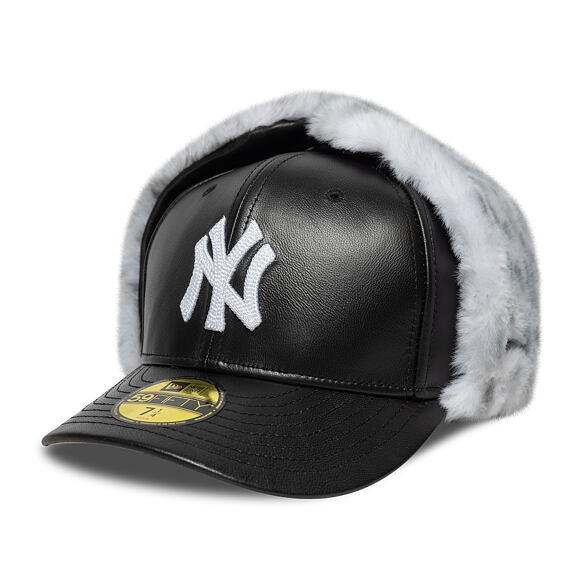 Cap New Era - MLB Image Drop Faux Fur Dog Ear 59FIFTY - NY Yankees - Graphite