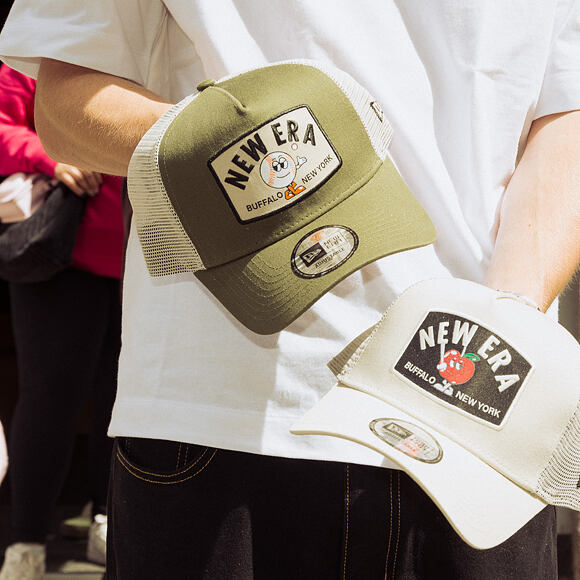 Cap New Era - Branded Summer Patch 9FORTY A-Frame Trucker - New Olive