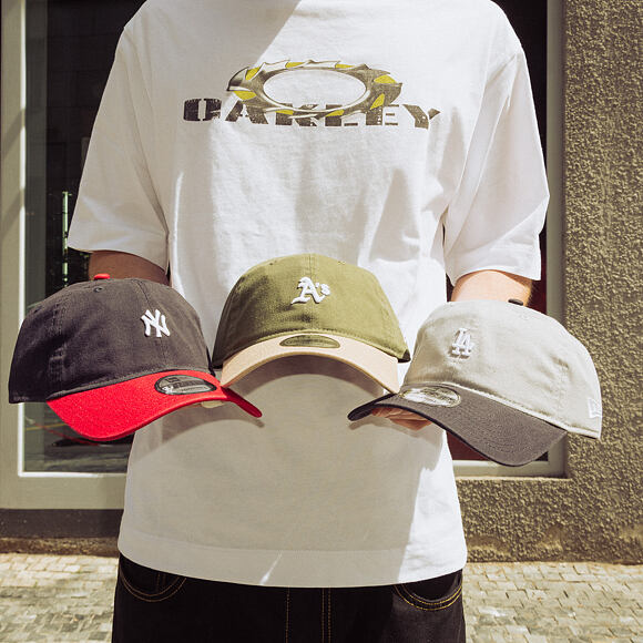 Cap New Era - MLB Mini Logo Washed Contrast 9TWENTY - NY Yankees - Navy / Scarlet