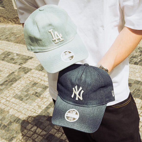 Womens Cap New Era - MLB Denim 9TWENTY A-Frame - NY Yankees - Navy