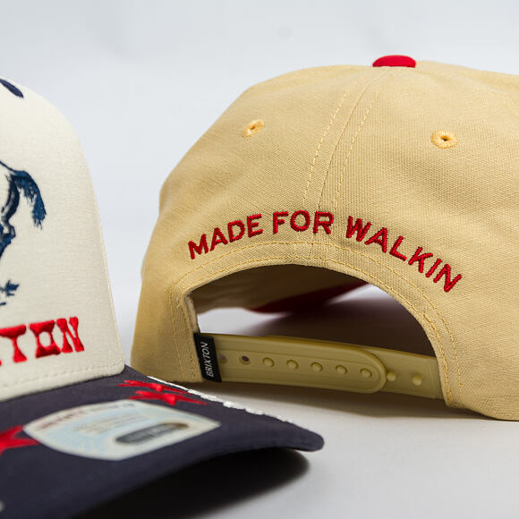 Cap Brixton - Two Boots C Np Mp Snapback - Celestial Yellow/Red