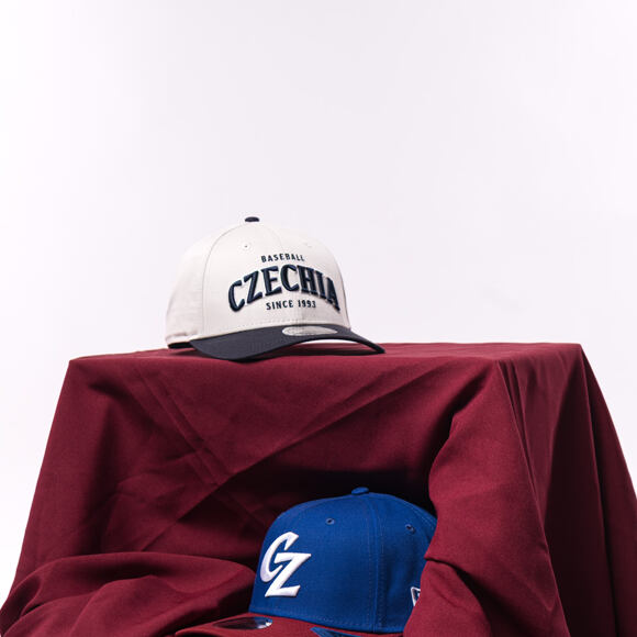 Cap New Era - Contrast Visor M-CROWN 9FORTY - Baseball Czechia - Ivory