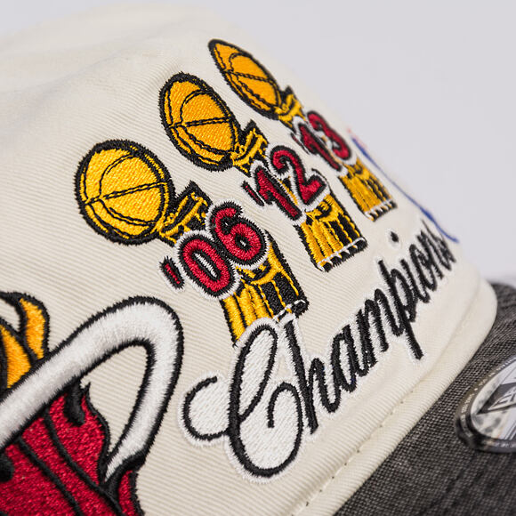 Cap New Era - NBA "Hardwood Classic Champions" 19TWENTY - Miami Heat - Chrome White / Team Color