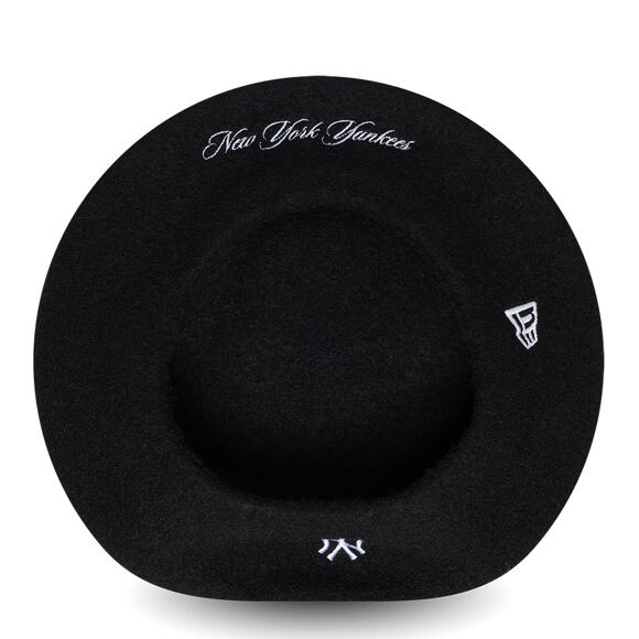 Womens Beret New Era - MLB Wool Script Beret - NY Yankees - Black