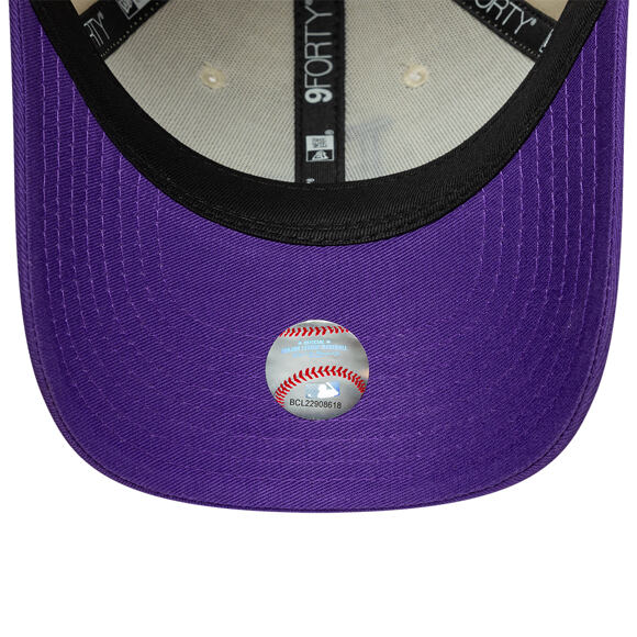 Kids Cap New Era - MLB League Essential 9FORTY - LA Dodgers - Cream / Purple