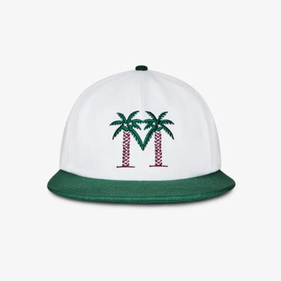 Cap Malbon - Palma Drive Snapback - Bright White/Green