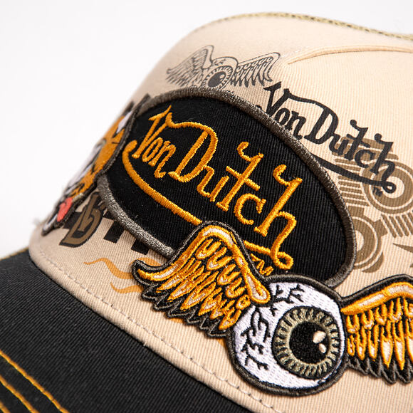 Cap Von Dutch - Trucker - Patch & Print - Black / White