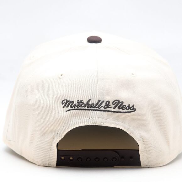 Cap Mitchell & Ness - NBA Brown And Cream Pro Snapback - New York Knicks - Cream