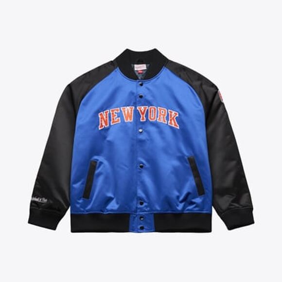 Jacket Mitchell & Ness - NBA Player Lightweight Satin Jacket - New York Knicks - Royal/Black