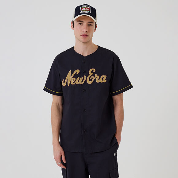 Tee New Era - Branded Straight Hem Jersey - Navy