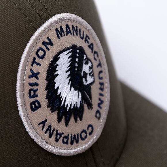 BRIXTON Rival Stamp X Mp Mesh Cap Military Olive Military Olive