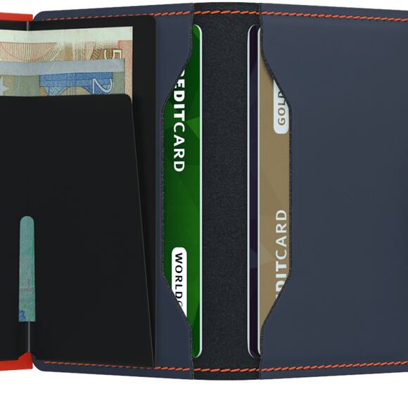 Wallet Secrid Miniwallet Matte Nightblue & Orange
