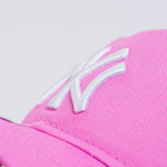 Dětská Kšiltovka New Era 9FORTY Kids MLB League Essential New York Yankees Wild Rose Pink / White