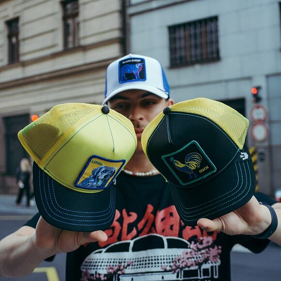 Kšiltovka Goorin - 'Acid Trip Pack' - Doggy Trip - Yellow / Black