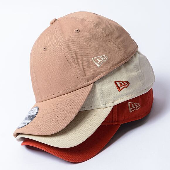 Kšiltovka New Era - 9FORTY Seasonal Flag Logo - Off White / Rust