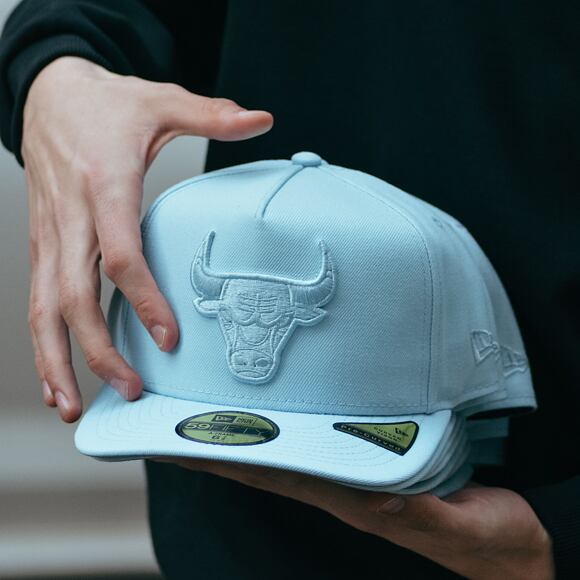 Kšiltovka New Era - NBA Color Pack 59FIFTY A-Frame - Chicago Bulls - Baby Blue