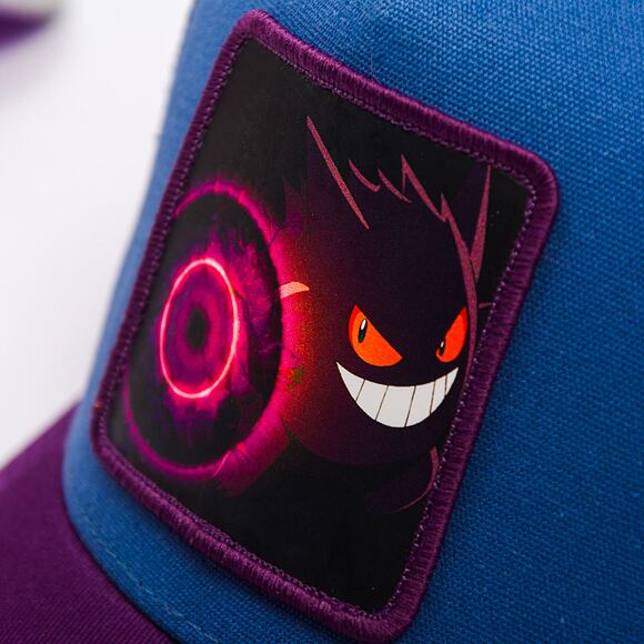 Kšiltovka Trucker Capslab X Pokémon - Gengar - Effet Bamboo