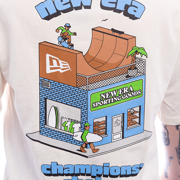 Triko New Era - Store Graphic Tee - Off White