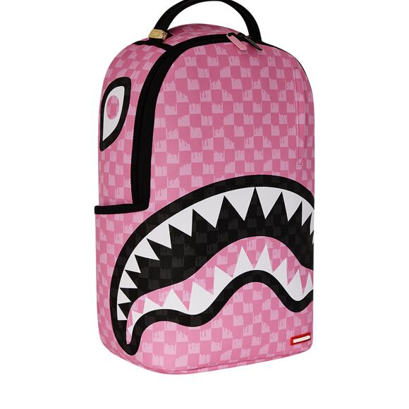 Sprayground - Pink And Black Drip Check Dlxsv Backpack 