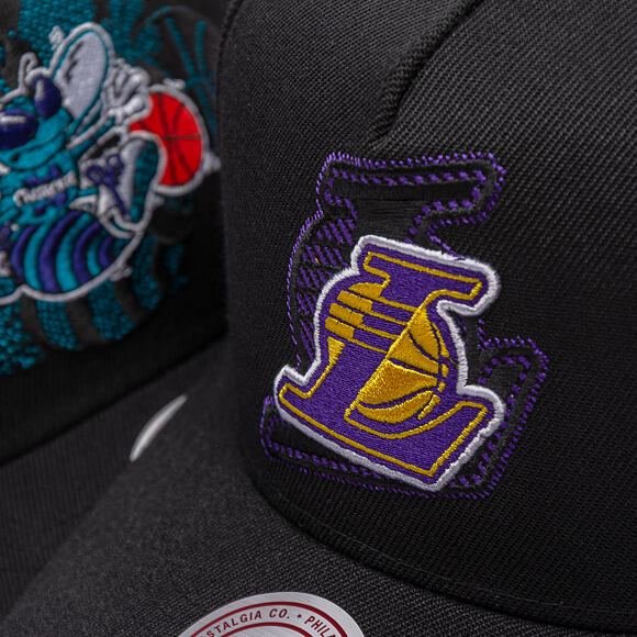 Cap Mitchell & Ness - NBA Tilted Pro Snapback - Los Angeles Lakers - Black