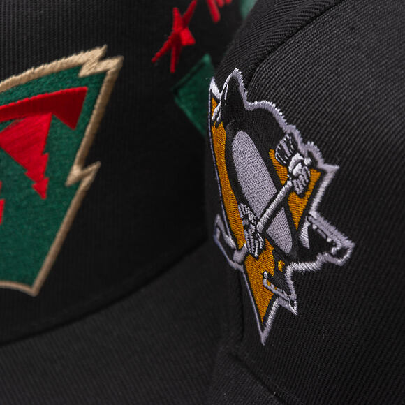 Kšiltovka Mitchell & Ness - NHL Busted Pro - Pittsburgh Penguins - Black