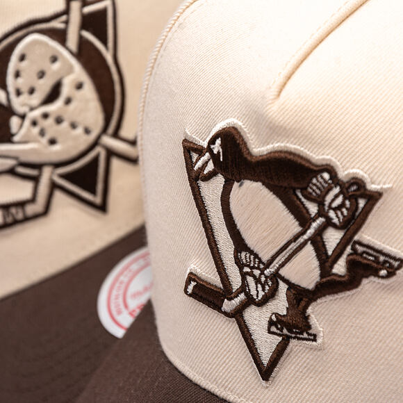 Kšiltovka Mitchell & Ness - NHL Fashion Basic 2T Pro - Pittsburgh Penguins - Cream